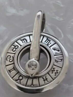 Authentic PANDORA Sterling Silver ME Zodiac Wheel Medallion Charm 793038C01